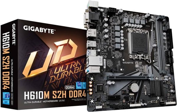 GIGABYTE H610M H DDR4 13th Gen and 12th Gen Micro ATX Motherboard